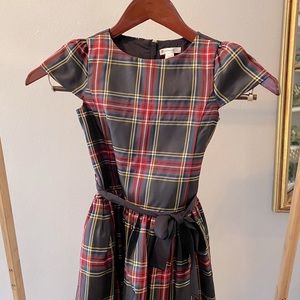 Crew cuts plaid holiday dress